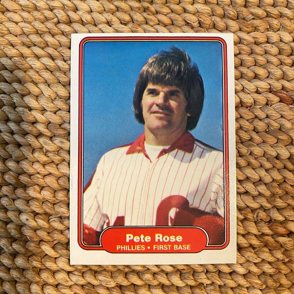 1981 Fleer Pete Rose #256 Philadelphia Phillies Baseball Card – MLB Hit King